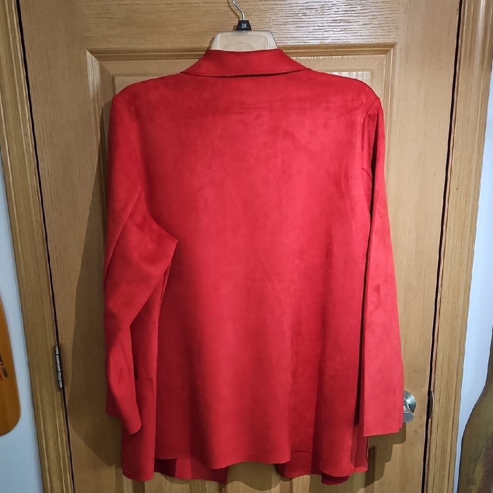 Premise Red Open-Front Blazer Jacket - Picture 2 of 2